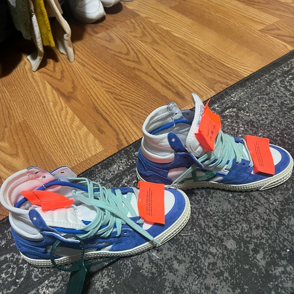 Off-White Blue and White Athletic Shoes - Picture 3 of 6